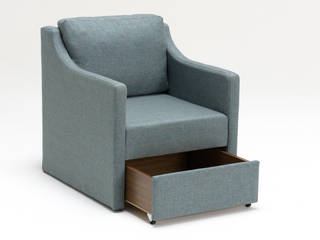 ​Pandora Tekli Koltuk Mavi, K105 Mobilya Pazarlama Danışmanlık San.İç ve Dış Tic.LTD.ŞTİ. K105 Mobilya Pazarlama Danışmanlık San.İç ve Dış Tic.LTD.ŞTİ. Modern living room Wood Wood effect