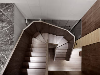 層境, WID建築室內設計事務所 Architecture & Interior Design WID建築室內設計事務所 Architecture & Interior Design Escaleras