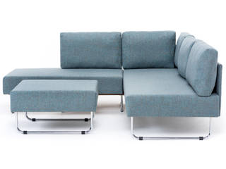 Newport Raylı Köşe Koltuk Mavi, K105 Mobilya Pazarlama Danışmanlık San.İç ve Dış Tic.LTD.ŞTİ. K105 Mobilya Pazarlama Danışmanlık San.İç ve Dış Tic.LTD.ŞTİ. Modern living room Wood Wood effect