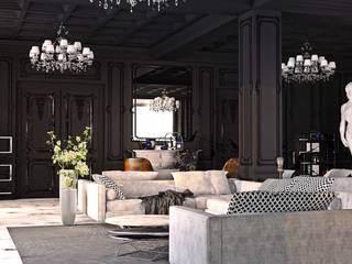 Гостиная в готическом стиле, студия Design3F студия Design3F Eclectic style living room