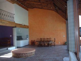 Obra Nueva Casa de Campo Tepeltlaoxtoc, Estado de México, SERCOYDE SA DE CV SERCOYDE SA DE CV Country house Solid Wood Multicolored