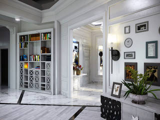 Дизайн интерьера особняк, Architoria 3D Architoria 3D Minimalist living room Plastic White
