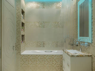 Дизайн ванной комнаты, студия Design3F студия Design3F Kamar Mandi Modern