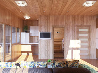 Интерьер комнаты отдыха , студия Design3F студия Design3F Eclectic style spa