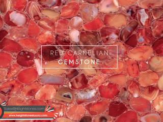 Semi Precious Gem Stone , Height Stones Height Stones Interior garden Stone Red