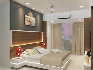 Mr dharmesh house, The space interiors & contractors. The space interiors & contractors. 臥室
