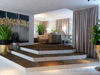 Интерьер гостиной ар-деко, студия Design3F студия Design3F Living room