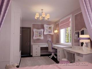 Интерьер детской для девочки, студия Design3F студия Design3F Classic style nursery/kids room