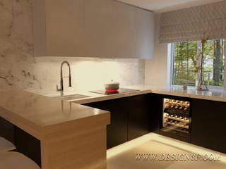 Современный интерьер кухни, студия Design3F студия Design3F Dapur Minimalis