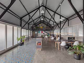 M9 Workspace, M9 Design Studio M9 Design Studio Ruang Komersial Beton