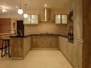 Apartment interiors- MRCNagar, Chennai, Synergy Architecture and Interiors Synergy Architecture and Interiors Dapur Modern