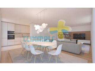 Excelente Apartamento T2 perto do centro de Braga. Referência: clix mais AP 322 Salas de jantar modernas por Clix Mais Moderno