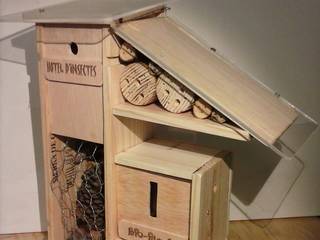 Huerto en tejado, Bio-ideas Bio-ideas Tejados planos Madera Acabado en madera