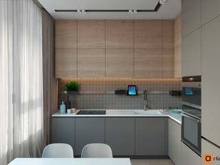 Природная симфония, Artichok Design Artichok Design Built-in kitchens Wood Grey