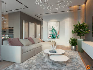 Природная симфония, Artichok Design Artichok Design Minimalist living room Multicolored