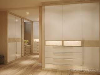 Большая гардеробная комната, студия Design3F студия Design3F Dressing room