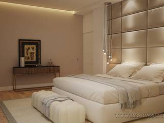 Большая светлая спальня, студия Design3F студия Design3F Modern Bedroom