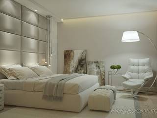 Большая светлая спальня, студия Design3F студия Design3F Modern Bedroom