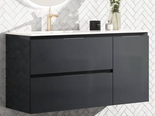 Muebles de baño de Seno desplazado Barcelona, TheBathPoint TheBathPoint Nowoczesna łazienka Płyta MDF Meble do przechowywania