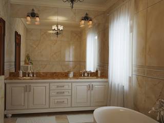 Большая ванная комната, студия Design3F студия Design3F Classic style bathroom