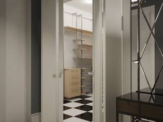 Прихожая ар-деко, студия Design3F студия Design3F Modern corridor, hallway & stairs