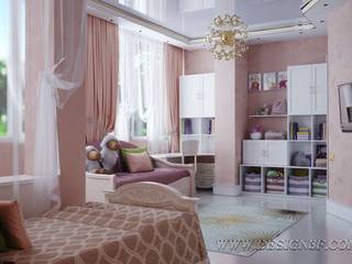 Большая детская для девочки, студия Design3F студия Design3F Nursery/kid’s room