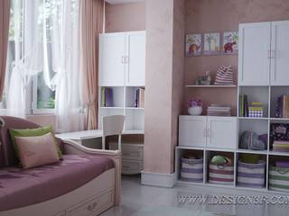 Большая детская для девочки, студия Design3F студия Design3F Eclectic style nursery/kids room