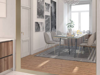 Apartamento Pombalino, INTO Studio INTO Studio Eclectic style dining room