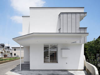 056平塚Kさんの家, atelier137 ARCHITECTURAL DESIGN OFFICE atelier137 ARCHITECTURAL DESIGN OFFICE Modern houses White