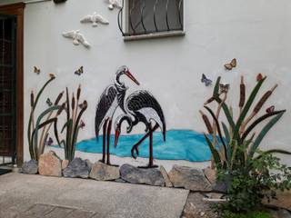 Sazlıklardan Havalanan, Mozaik Sanat Evi Mozaik Sanat Evi Garten im Landhausstil Fliesen