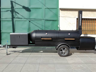Ahumador de carne a la leña Pantera, Smoke Kit BBQ Smoke Kit BBQ Jardins rústicos Ferro/Aço
