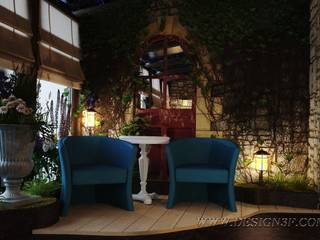 Зимний сад на лоджии, студия Design3F студия Design3F Tropical style conservatory