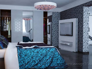 Дизайн современной спальни, студия Design3F студия Design3F Modern Bedroom