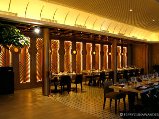 Basic Instict Restaurant, FerryGunawanDesigns FerryGunawanDesigns Espaços comerciais