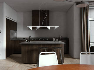 Hazel Apartment / Kyev, Ukraine, AXOLIGHT AXOLIGHT Dapur Modern