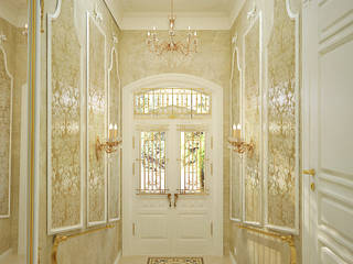 Входная зона в доме, студия Design3F студия Design3F Classic style corridor, hallway and stairs