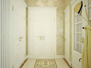 Входная зона в доме, студия Design3F студия Design3F Classic style corridor, hallway and stairs