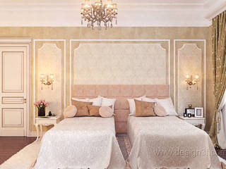 Спальня с двумя кроватями, студия Design3F студия Design3F Classic style bedroom