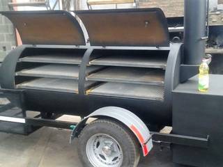 Ahumador El Capital Trailer, Smoke Kit BBQ Smoke Kit BBQ Rustieke tuinen IJzer / Staal