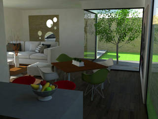 Decoración interior espacios reducidos., Or Design Or Design Modern dining room Wood Wood effect