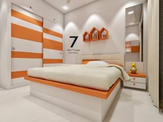 Residence at Raheja Horizon Greeens, The 7th Corner Interior The 7th Corner Interior Kamar Tidur Modern