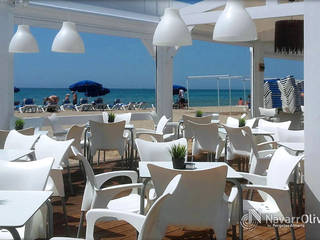 Pérgola desmontable | Chiringuito Ibiza, NavarrOlivier NavarrOlivier مساحات تجارية خشب Wood effect