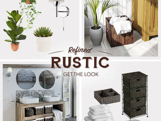 A Fresh and Refined Rustic Look for Your Home, Victoria Plum Victoria Plum Baños de estilo rústico Cerámico