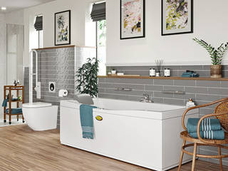 Independent Living - Bathroom ideas, Victoria Plum Victoria Plum Ванна кімната Керамічні