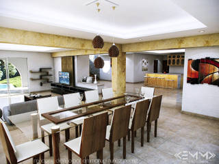 Comedor homify Cocinas de estilo colonial Concreto