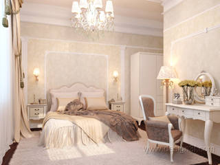 Красивая спальня для гостей, студия Design3F студия Design3F Classic style bedroom