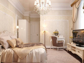 Красивая спальня для гостей, студия Design3F студия Design3F Classic style bedroom