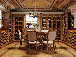 Винная комната в доме, студия Design3F студия Design3F Wine cellar