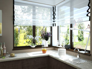 Кухня современный стиль, студия Design3F студия Design3F Minimalist kitchen
