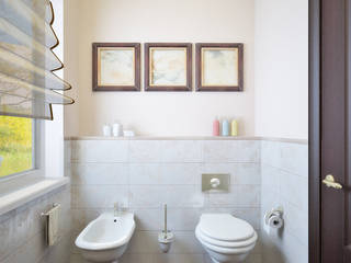 Гостевой санузел в доме, студия Design3F студия Design3F Classic style bathroom
